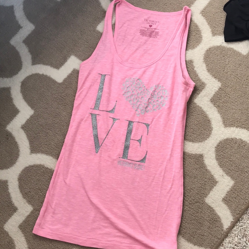 Victoria secret long pink tank